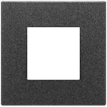 PLACCA 2M NERO SATINATO - VIMAR 22642.73 - VIMAR 22642.73 product photo