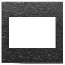 EIKON EXE'-PLACCA 3M BS NERO SPAZZOLATO - VIMAR 22648.13 - VIMAR 22648.13 - VIMAR 22648.13 product photo