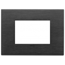 PLACCA 3M NERO SPAZZOLATO EIKON - VIMAR 22653.13 product photo