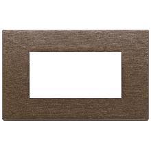 PLACCA 4M BRONZO SCURO SPAZZOLATO - VIMAR 22654.12 - VIMAR 22654.12 product photo