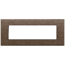 PLACCA 7M BRONZO SCURO SPAZZOLATO - VIMAR 22657.12 - VIMAR 22657.12 product photo