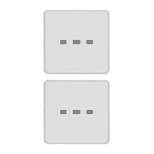 EIKON-DUE TASTI FLAT NEUTRI ILLUM. BIANCO - VIMAR 22751.01 - VIMAR 22751.01 - VIMAR 22751.01 product photo