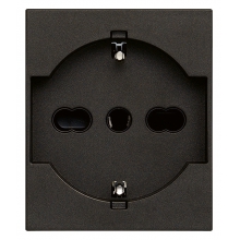 PRESA 2P+T 16A P40 UNIVERSALE NERO - VIMAR 30210.G product photo