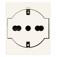 PRESA 2P+T P40 UNIVERSALE A FILO BIANCO - VIMAR 30211.B product photo