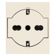 PRESA 2P+T P40 UNIVERSALE A FILO CANAPA - VIMAR 30211.C product photo