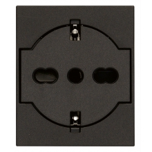 PRESA 2P+T P40 UNIVERSALE A FILO NERO - VIMAR 30211.G product photo