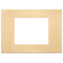 PLACCA 3 MODULI ORO SPAZZOLATO - VIMAR 30653.70 product photo