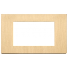 PLACCA 4 MODULI ORO SPAZZOLATO - VIMAR 30654.70 product photo