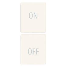 DUE MEZZI TASTI 1M SIMBOLI ON/OFF BIANCO - VIMAR 31480.YB product photo