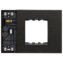 SUPPORTO XT 3M MISTO CON PLACCA NERO - VIMAR 32613.G product photo