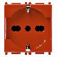 PRESA 2P+T 16A UNIV. ANTIBATTERICO ROSSO - VIMAR 14210.AB.R - VIMAR 14210.AB.R product photo Photo 01 2XS