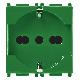 PRESA 2P+T 16A UNIV. ANTIBATTERICO VERDE - VIMAR 14210.AB.V - VIMAR 14210.AB.V product photo Photo 01 2XS