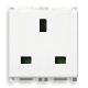 PLANA-PRESA 2P+T 13A STD.INGLESE BIANCO - VIMAR 14219 - VIMAR 14219 - VIMAR 14219 product photo Photo 01 2XS