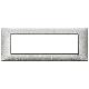 PLACCA 7 MODULI SERIE PLANA COLORE ARGENTO METALLIZZATO - VIMAR 14657.71 product photo Photo 01 2XS
