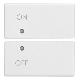DUE MEZZI TASTI 2M SIMBOLI ON/OFF BIANCO - VIMAR 14752.1 - VIMAR 14752.1 product photo Photo 01 2XS