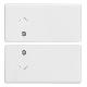 PLANA-DUE MEZZI TASTI 2M SIMBOLI FRECCE BIANCO - VIMAR 14752.2 - VIMAR 14752.2 - VIMAR 14752.2 product photo Photo 01 2XS