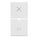 DUE MEZZI TASTI 1M DIMMER BIANCO - VIMAR 14755.3 - VIMAR 14755.3 product photo Photo 01 2XS