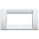 PLACCA CLASSICA 4M ARGENTO METALL. - VIMAR 16734.21 product photo Photo 01 2XS