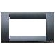 Placca Classica 4 Moduli Vimar Idea Grigio Grafite - VIMAR 16744.15 product photo Photo 01 2XS