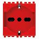 PRESA 2P+T 16A UNIVERSALE ROSSO - VIMAR 19210.R product photo Photo 01 2XS