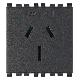 PRESA SICURY 2P+T 15A AUSTRALIA GRIGIO - VIMAR 19262 - VIMAR 19262 product photo Photo 01 2XS