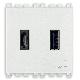 ALIMENTATORE USB A+C 5V 3A 2M BIANCO - VIMAR 19295.AC.B - VIMAR 19295.AC.B product photo Photo 01 2XS
