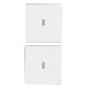 DUE MEZZI TASTI 1M NEUTRO PERS. BIANCO - VIMAR 19751.B - VIMAR 19751.B - VIMAR 19751.B product photo Photo 01 2XS