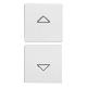 DUE MEZZI TASTI 1M SIMBOLI FRECCE BIANCO - VIMAR 20751.2.B - VIMAR 20751.2.B product photo Photo 01 2XS