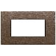 PLACCA 4M BRONZO SCURO SPAZZOLATO - VIMAR 22654.12 - VIMAR 22654.12 product photo Photo 01 2XS