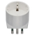ADATTATORE PRESA SHUKO TEDESCA SPINA PICCOLA 16A S11 + P30 BIANCO - VIMAR 00302.B product photo Photo 01 2XS