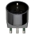 ADATTATORE PRESA SHUKO TEDESCA SPINA GRANDE 16A S17 + P30 NERO - VIMAR 00303 product photo Photo 01 2XS