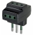 ADATTATORE TRIPLO PRESE 10A SPINA PICCOLA S11+3P11 NERO - VIMAR 00320 product photo Photo 01 2XS