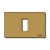 PLACCA 1 POSTO SCATTO ALLUMINIO BRONZO - VIMAR 08635.BR product photo Photo 01 2XS