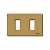 PLACCA 2 FORI SCATTO ALLUMINIO BRONZO SERIE 8000 - VIMAR 08636.BR product photo Photo 01 2XS