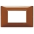 PLACCA 3 MODULI SERIE PLANA COLORE  REFLEX TABACCO - VIMAR 14653.49 product photo Photo 01 2XS