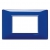 PLACCA 3 MODULI SERIE PLANA COLORE REFLEX ZAFFIRO - VIMAR 14653.50 product photo Photo 01 2XS