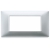 PLACCA 4 MODULI SERIE PLANA COLORE ARGENTO OPACO - VIMAR 14654.20 product photo Photo 01 2XS