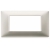 PLACCA 4 MODULI SERIE PLANA COLORE NICHEL OPACO - VIMAR 14654.21 product photo Photo 01 2XS