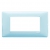PLACCA 4 MODULI SERIE PLANA COLORE REFLEX ACQUA - VIMAR 14654.45 product photo Photo 01 2XS