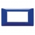 PLACCA 4 MODULI SERIE PLANA COLORE REFLEX ZAFFIRO - VIMAR 14654.50 product photo Photo 01 2XS