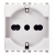 PRESA SICURY 2P+T 16 A 250 V~ UNIVERSALE STANDARD ITALIANO P40 BIANCO - VIMAR 20210.B product photo Photo 01 2XS