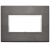 PLACCA EIKON EVO 4 MODULI ALLUMINIO GRIGIO LAVA - VIMAR 21654.03 product photo Photo 01 2XS