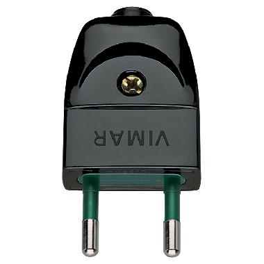 Spine e prese Spina 2P 10A S10 assiale nero - VIMAR 00200 product photo Photo 01 3XL