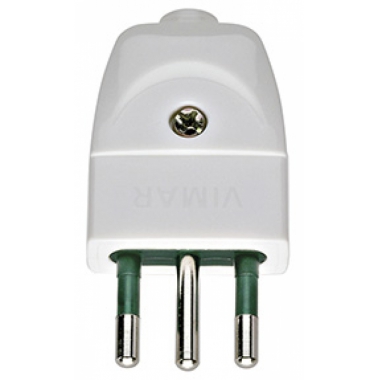 SPINA MOBILE ELETTRICA 2P+T 10A S11 ASSIALE BIANCO - VIMAR 00201.B product photo Photo 01 3XL
