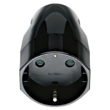 PRESA MOBILE 2P+T 16A TEDESCO ASSIALE NERO - VIMAR 00250 product photo Photo 01 3XL