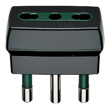Spine e prese Adattatore S17 + P17/11 nero - VIMAR 00300 product photo Photo 01 3XL