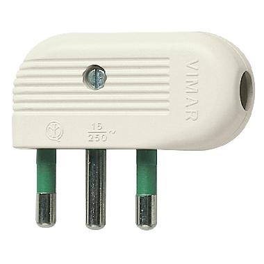 1043B - Vimar Spine e prese Spina 2P+T 16A 90° bianco - VIMAR 01043.B product photo Photo 01 3XL
