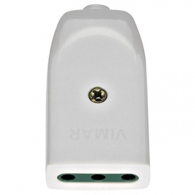 PRESA VOLANTE NOVA 2X16T BIANCO - VIMAR 01058.B product photo Photo 01 3XL