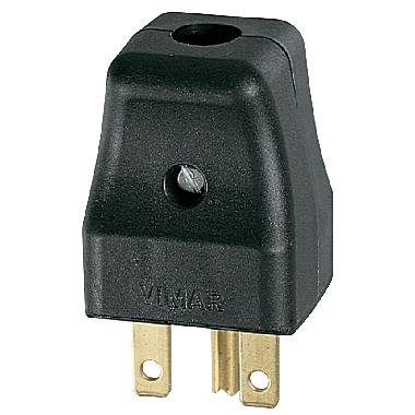 Spine e prese Spina 2P+T 15A USA nero - VIMAR 01105 product photo Photo 01 3XL