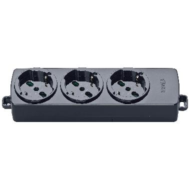 PRESA MULTIPLA 3 UNIVERSALE NERO - VIMAR 01287.NC - VIMAR 01287.NC - VIMAR 01287.NC product photo Photo 01 3XL